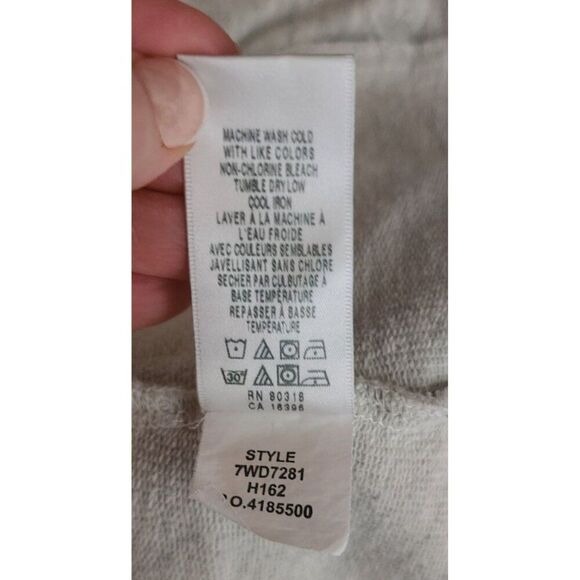 Lucky Brand Long Sleeve Button Up Sweatshirt Jacket Womens Size L Gray - Picture 9 of 9